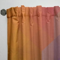 Designart 'Geometrie punctată portocaliu până la violet i' panou cortină Modern și contemporan