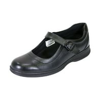Oră confort Leann femei lățime largă clasic din piele Mary Jane pantofi negru 6