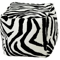 Cube Twill Sac De Fasole Otoman, Zebra