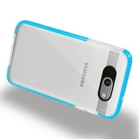 Carcasă TPU Transparentă Moale Samsung Galaxy J V În Albastru Clar
