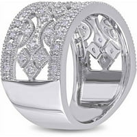Carat T. W. Inel De Modă Din Argint Sterling Cu Diamante