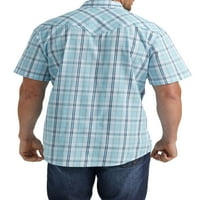Wrangler pentru bărbați și bărbați Mari, cămașă Western Cu mânecă scurtă, Dimensiuni S-5XL