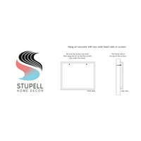 Stupell Industries designer de moda Bookstack Roz Gri acuarelă 20, Design de Amanda Greenwood