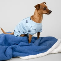 Haine pentru câini și pisici Gap Pet, Pijama pentru animale de companie cu logo Gap clasic, albastru, Mediu