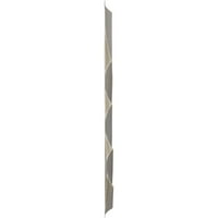 Ekena Millwork 5 8 W 5 8 h modern Wave EnduraWall panou decorativ de perete 3D, argint metalic texturat