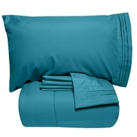 Set de cuverturi și cearșafuri Alternative de lux Bed-in-a-Bag down-Teal-Twin XL