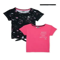 Tricouri pentru fete cu bentita, marimi 4-12