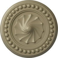 Ekena Millwork 3 4OD 2p Foster Shell medalion de tavan, pictat manual Deșertul Gobi
