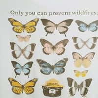 Tricou grafic gri de Grayson Social pentru femei Butterfly Cu mânecă scurtă