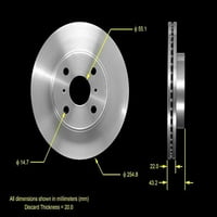 PREMIUM PRT - disc de frână rotor se potrivește selectați: 2004-TOYOTA SCION, 2004-TOYOTA SCION XA