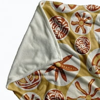 Pur Și Simplu Daisy Bay Comoara Fleece Arunca Pătură, Galben, Supradimensionate Arunca