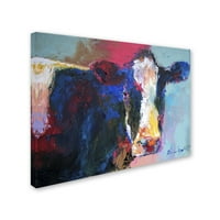 Marcă comercială Fine Art 'Art B Cow' Canvas Art de Richard Wallich