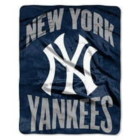 New York Yankees Mătase Touch 55 70 Apple A Arunca Pătură, Fiecare